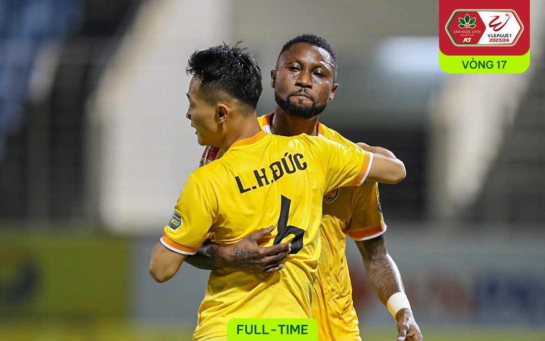 Vòng 17 V-League: Công an Hà Nội bất ngờ bại trận trước Quảng Nam
