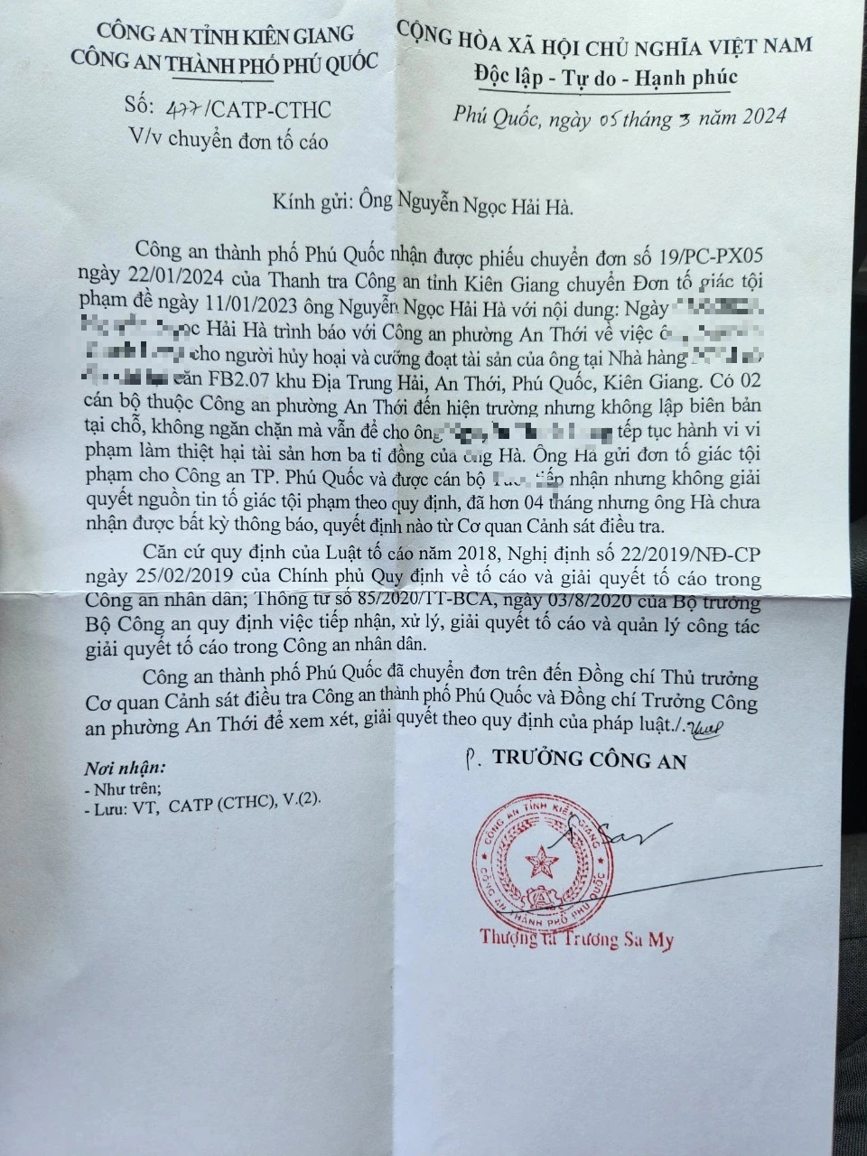 Lý do 2 cán bộ công an phường ở Phú Quốc bị kiểm điểm trách nhiệm- Ảnh 7.