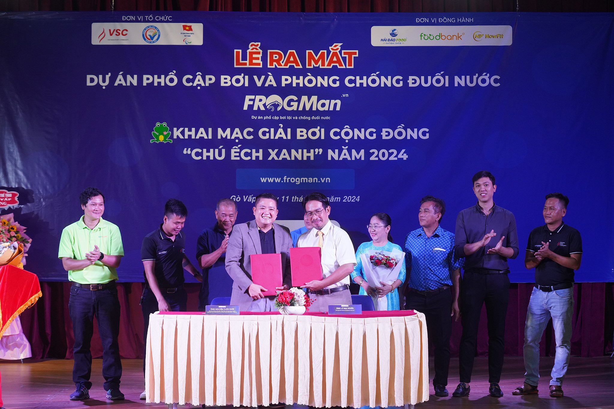 Ra mắt dự án phổ cập bơi và phòng chống đuối nước - Frogman- Ảnh 1.