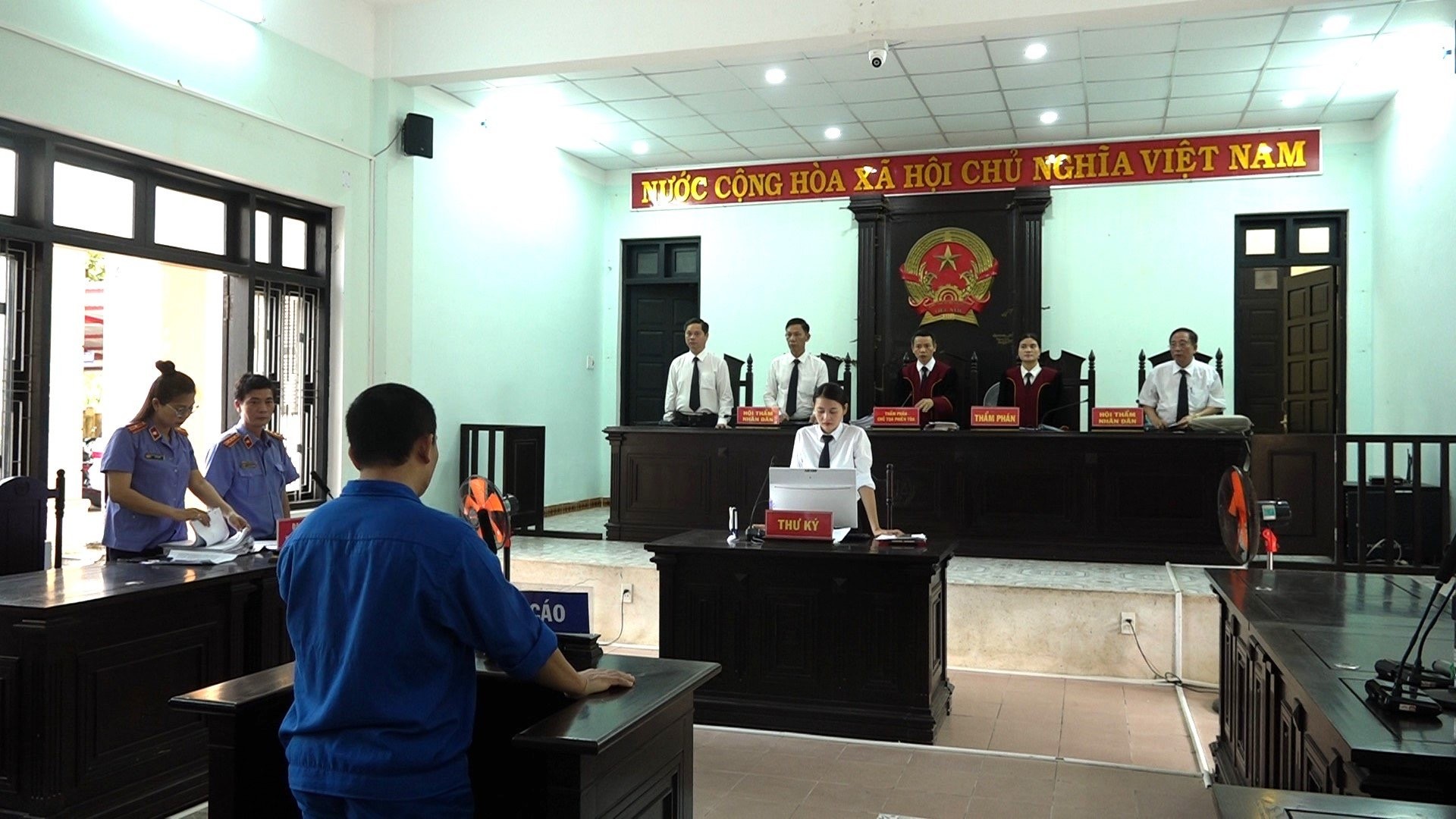 Bị cáo L.P.N tại phiên tòa xét xử