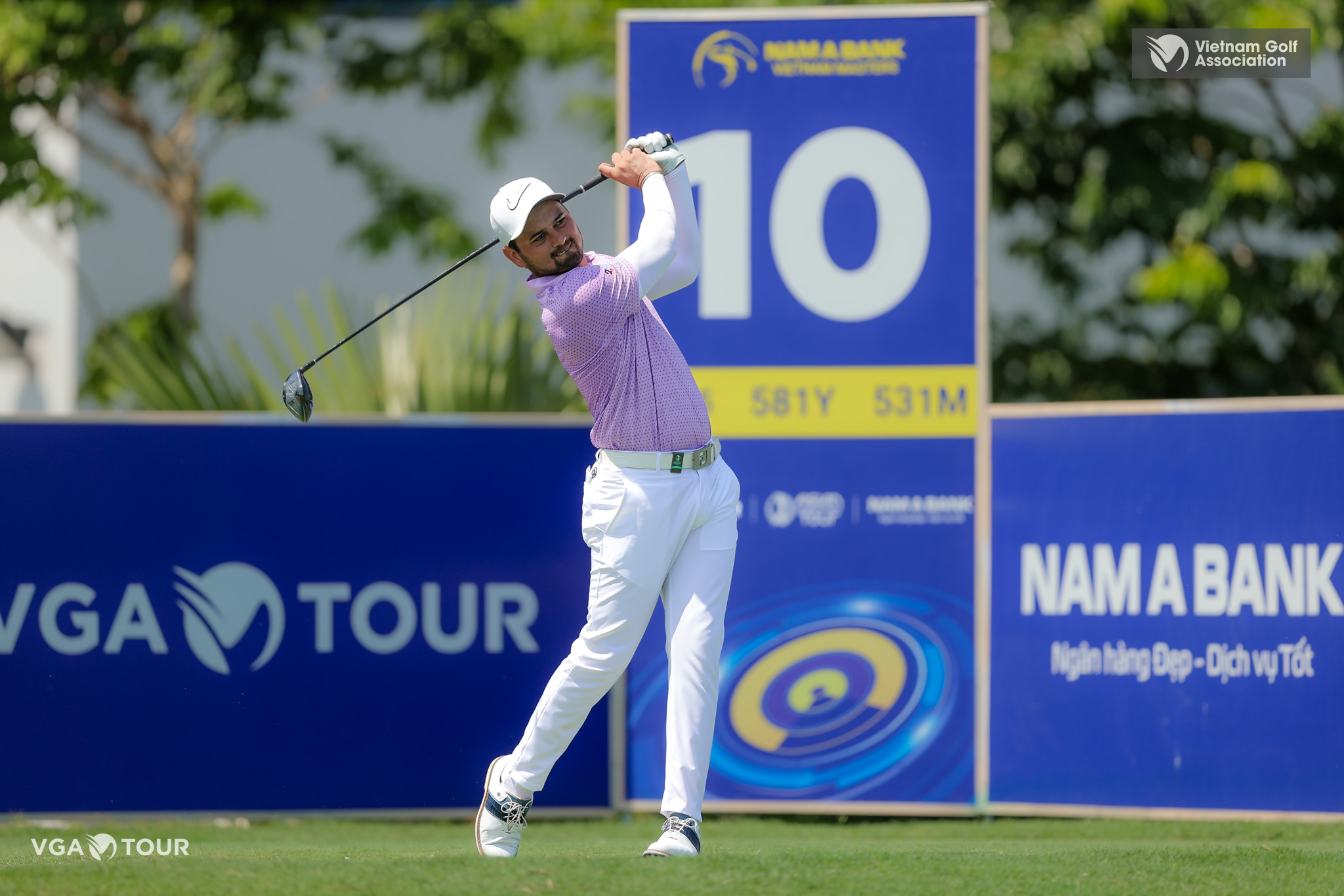 Golf thủ Pakistan ph&aacute; kỷ lục khi v&ocirc; địch Nam A Bank Vietnam Masters 2024- Ảnh 1.