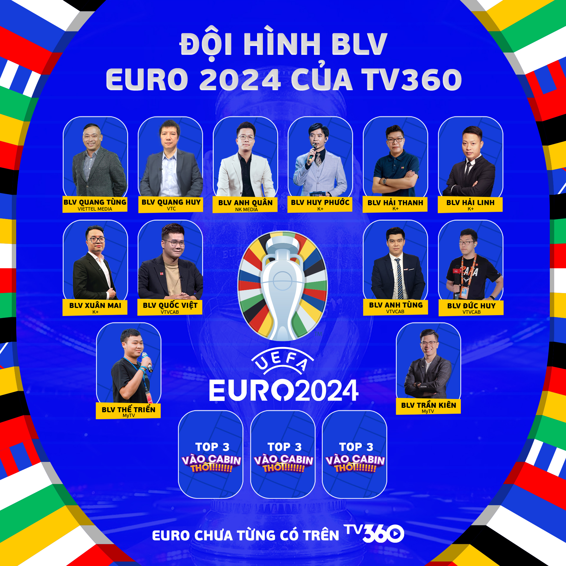 B&ugrave;ng nổ EURO 2024 với đội h&igrave;nh &ldquo;b&igrave;nh luận vi&ecirc;n v&agrave;ng&rdquo; đồng h&agrave;nh c&ugrave;ng TV360- Ảnh 2.