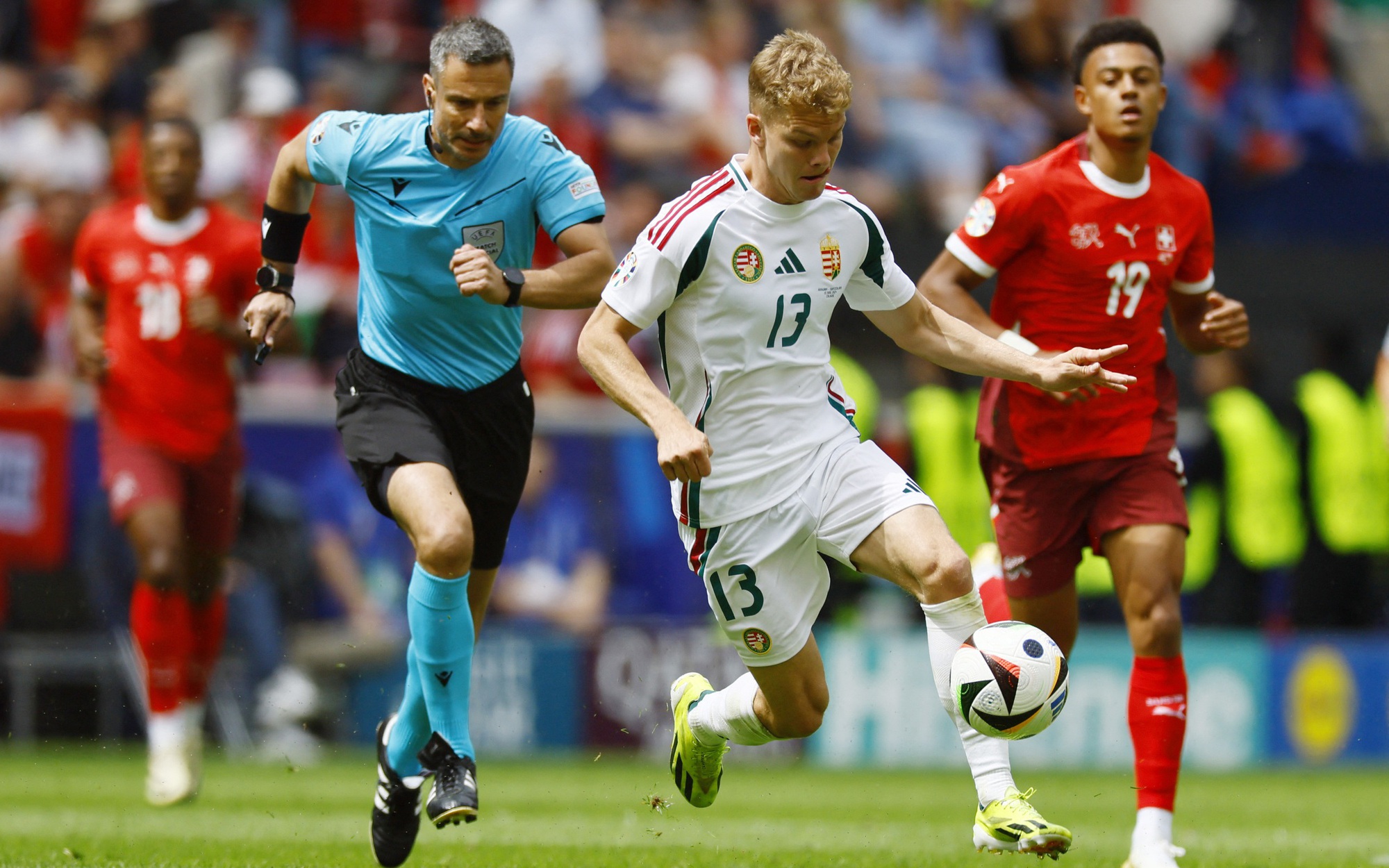 Euro 2024: Ngược dòng bất thành, Hungary thua Thụy Sĩ đầy tiếc nuối