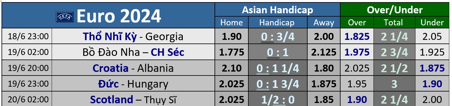 Euro 2024: Soi tỉ số Bồ Đào Nha – CH Czech, Thổ Nhĩ Kỳ - Georgia- Ảnh 4.