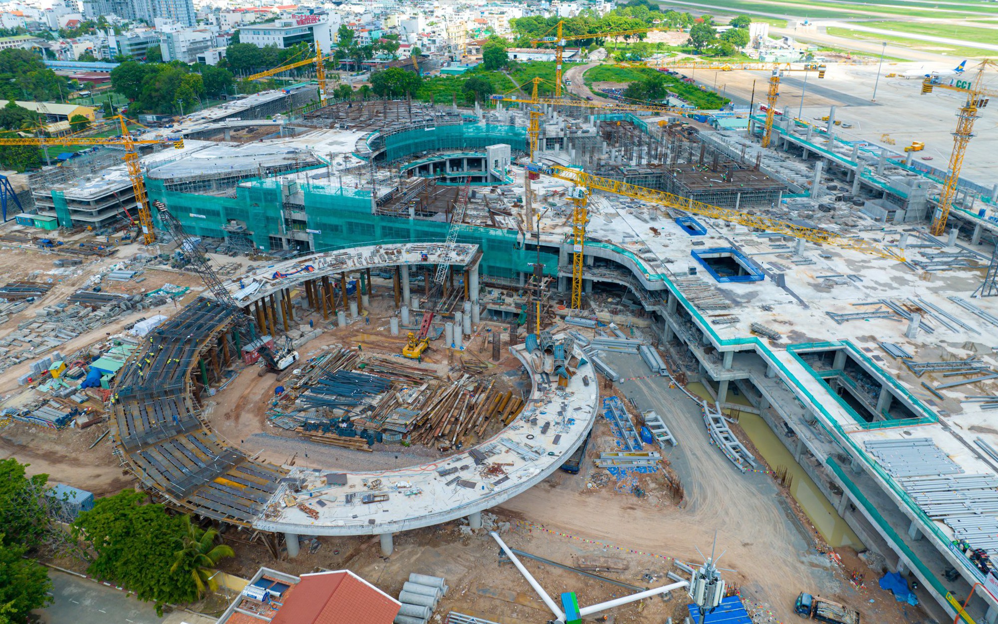 Cận cảnh tiến độ nh&agrave; ga T3 T&acirc;n Sơn Nhất