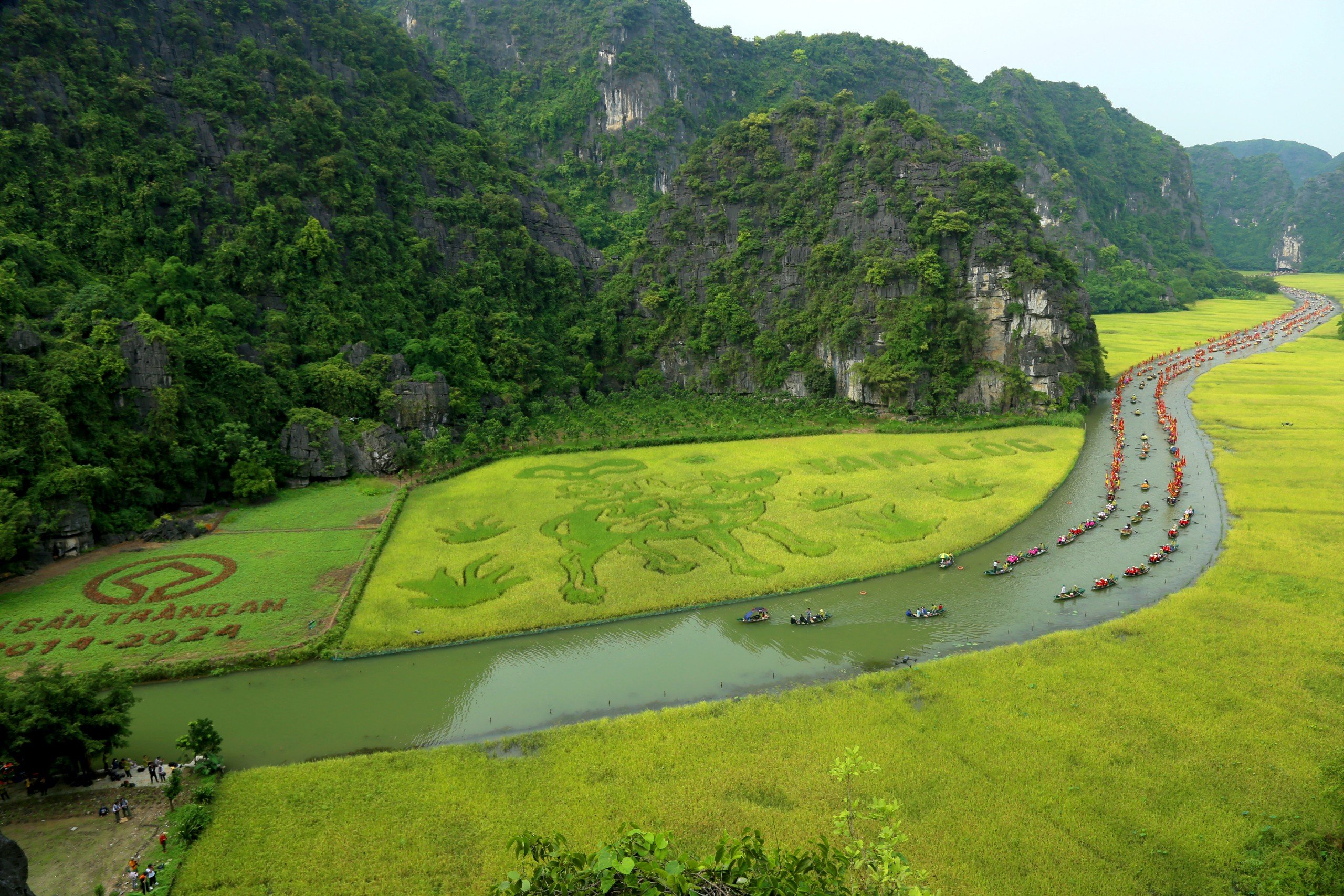 Vạn người tới Ninh Bình ngắm bức tranh "mục đồng thổi sáo" khổng lồ- Ảnh 11.
