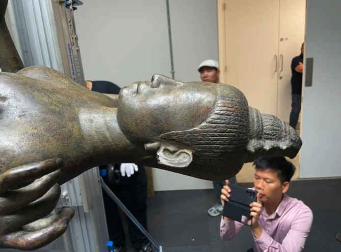 Hồi hương tượng đồng Nữ thần Durga qu&yacute; hiếm trị gi&aacute; 14 triệu bảng từ Anh về Việt Nam- Ảnh 3.