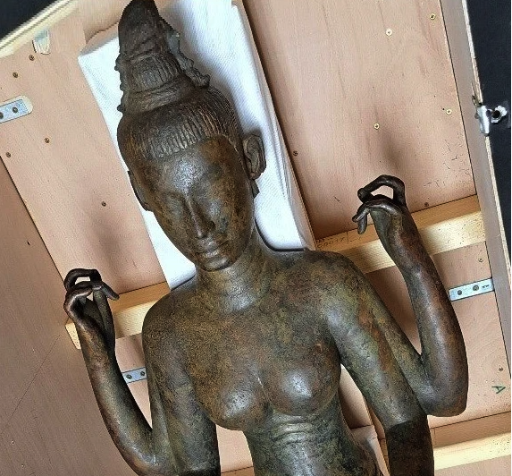 Hồi hương tượng đồng Nữ thần Durga qu&yacute; hiếm trị gi&aacute; 14 triệu bảng từ Anh về Việt Nam- Ảnh 1.