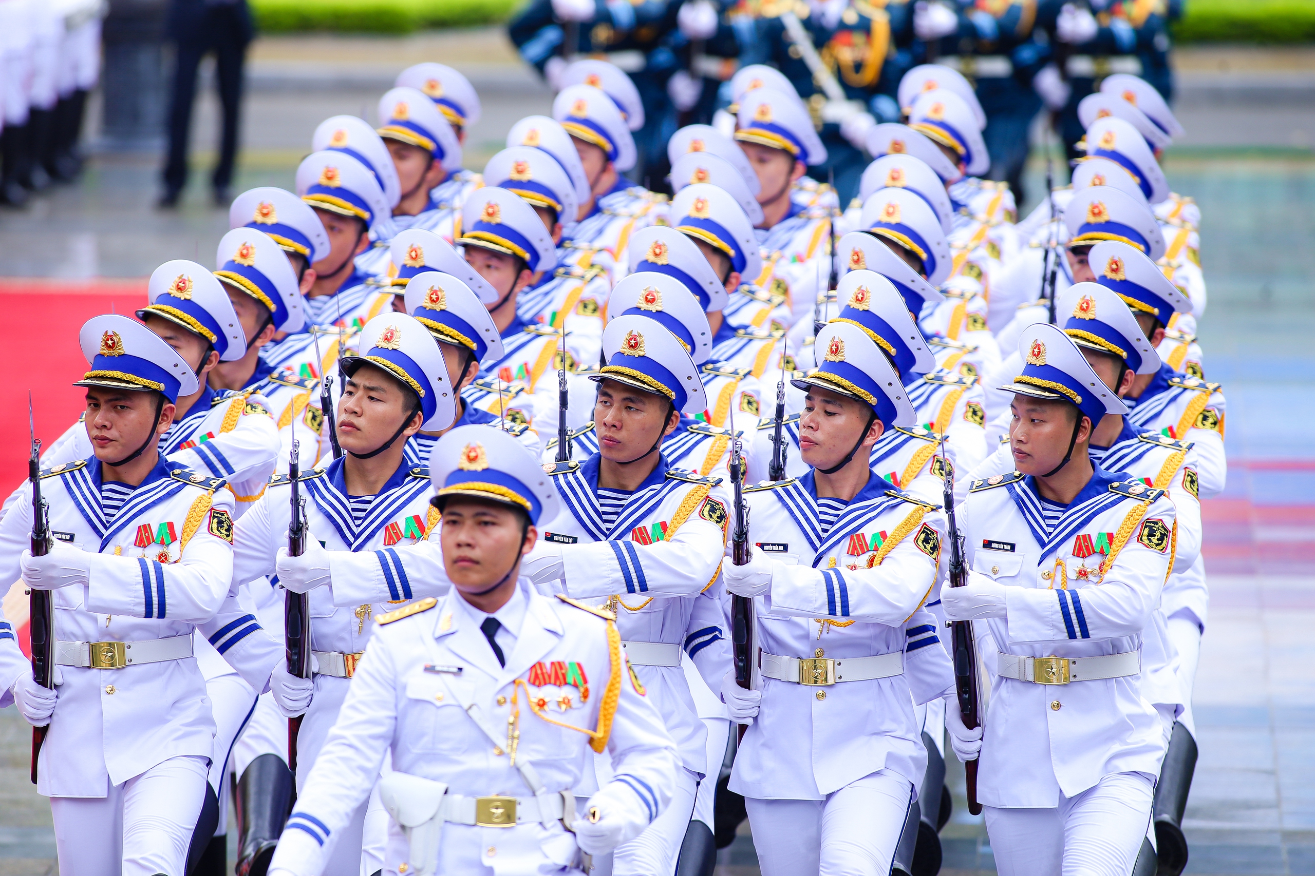 Chủ tịch nước T&ocirc; L&acirc;m chủ tr&igrave; lễ đ&oacute;n ch&iacute;nh thức Tổng thống Nga Vladimir Putin- Ảnh 18.