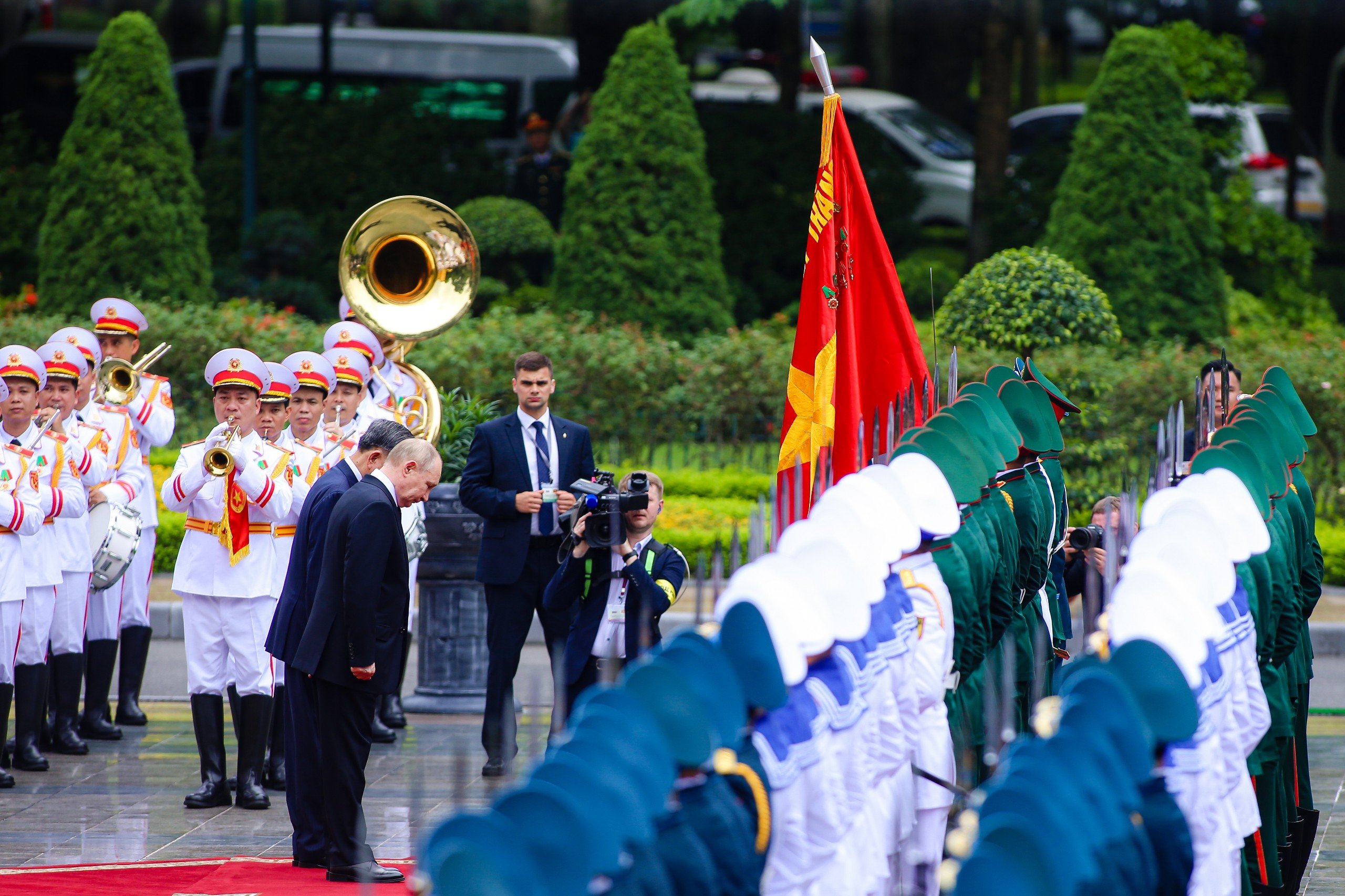 Chủ tịch nước T&ocirc; L&acirc;m chủ tr&igrave; lễ đ&oacute;n ch&iacute;nh thức Tổng thống Nga Vladimir Putin- Ảnh 11.