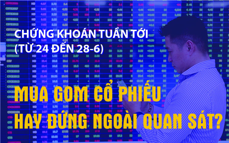 Infographic: Chứng khoán tuần tới (từ 24 đến 28-6) - Mua gom cổ phiếu hay quan sát?
