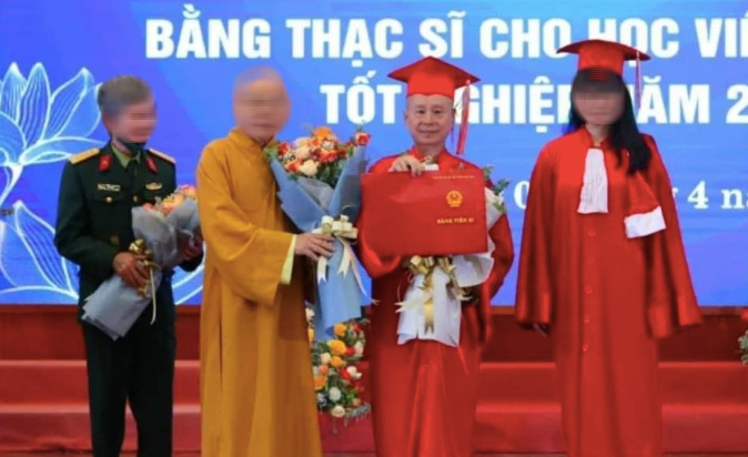 ĐH Luật H&agrave; Nội: Thượng toạ Th&iacute;ch Ch&acirc;n Quang ho&agrave;n th&agrave;nh chương tr&igrave;nh học tiến sĩ trước thời hạn- Ảnh 1.