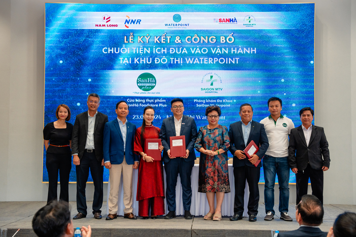 Nam Long ký kết và công bố chuỗi tiện ích đưa vào vận hành tại khu đô thị Waterpoint - Ảnh 2.