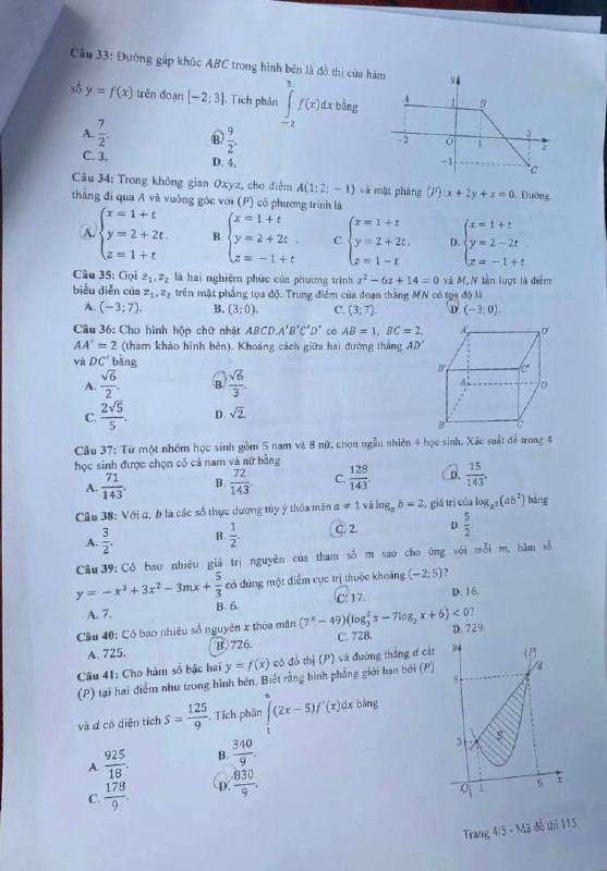 Chi tiết đề thi m&ocirc;n to&aacute;n tốt nghiệp THPT, xem gợi &yacute; giải đề- Ảnh 4.