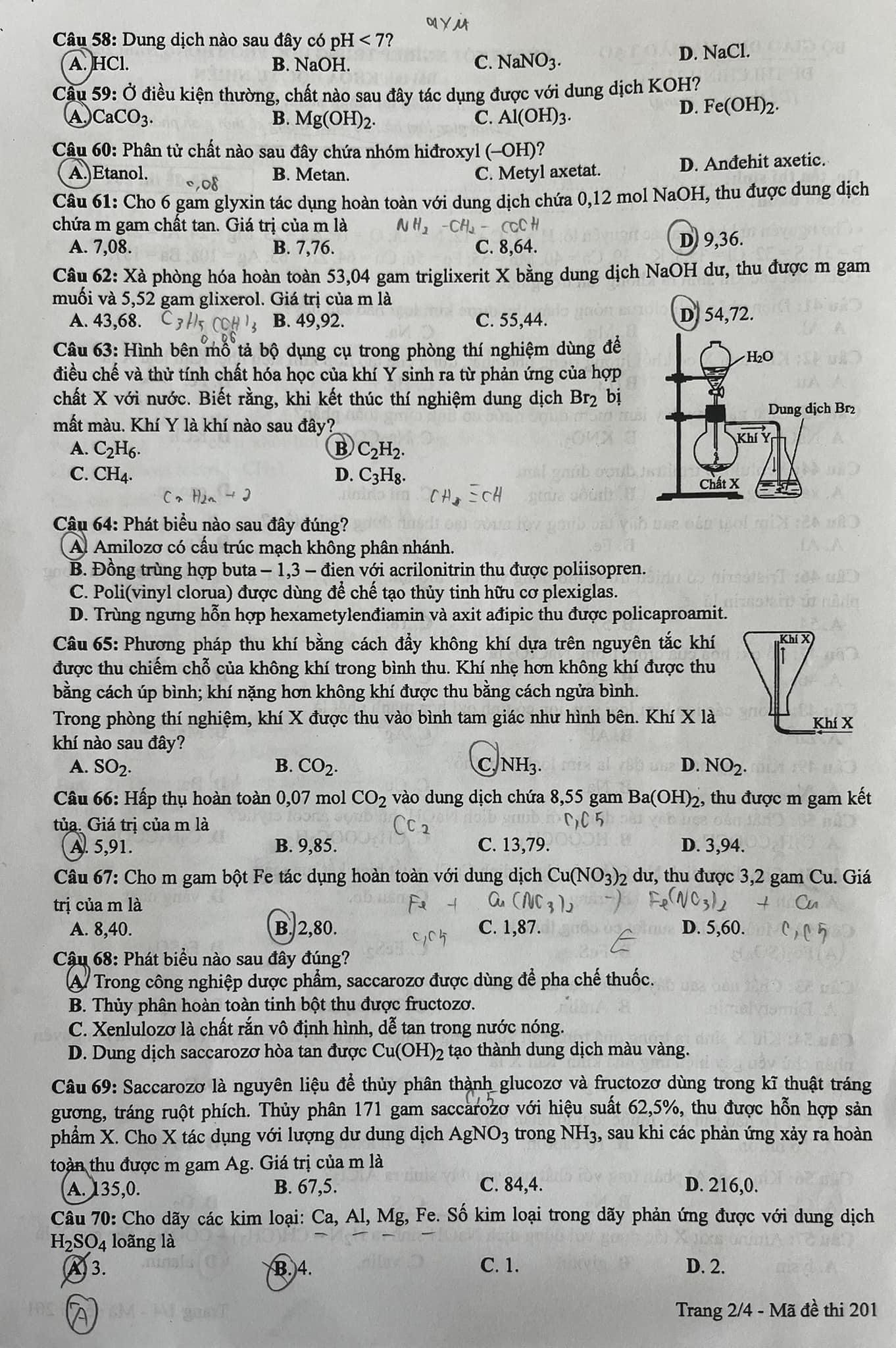 Thi tốt nghiệp THPT: Chi tiết đề thi tổ hợp, xem gợi &yacute; giải đề- Ảnh 6.
