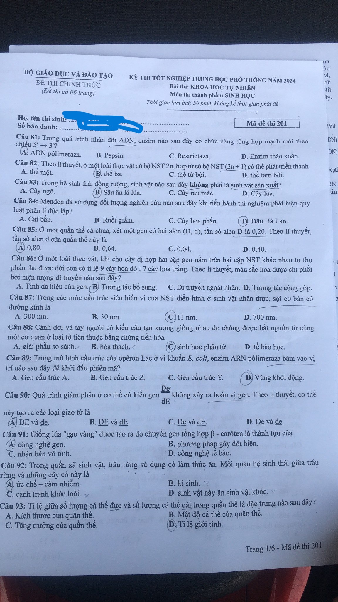 Thi tốt nghiệp THPT: Chi tiết đề thi tổ hợp, xem gợi &yacute; giải đề- Ảnh 9.