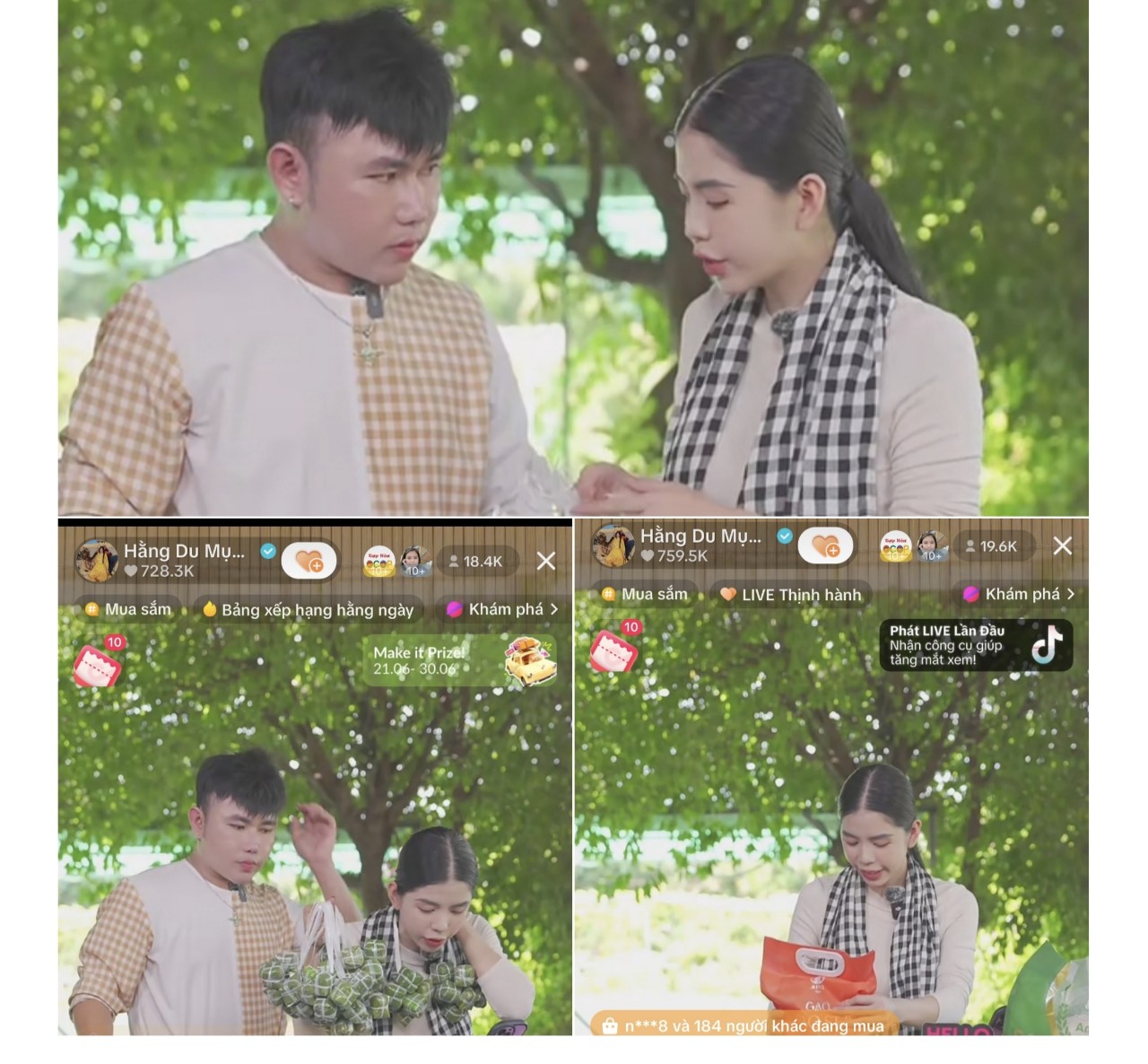 Lần đầu tiên nông dân An Giang chứng kiến hàng chục TikToker nổi tiếng cùng livestream bán hàng OCOP- Ảnh 3.
