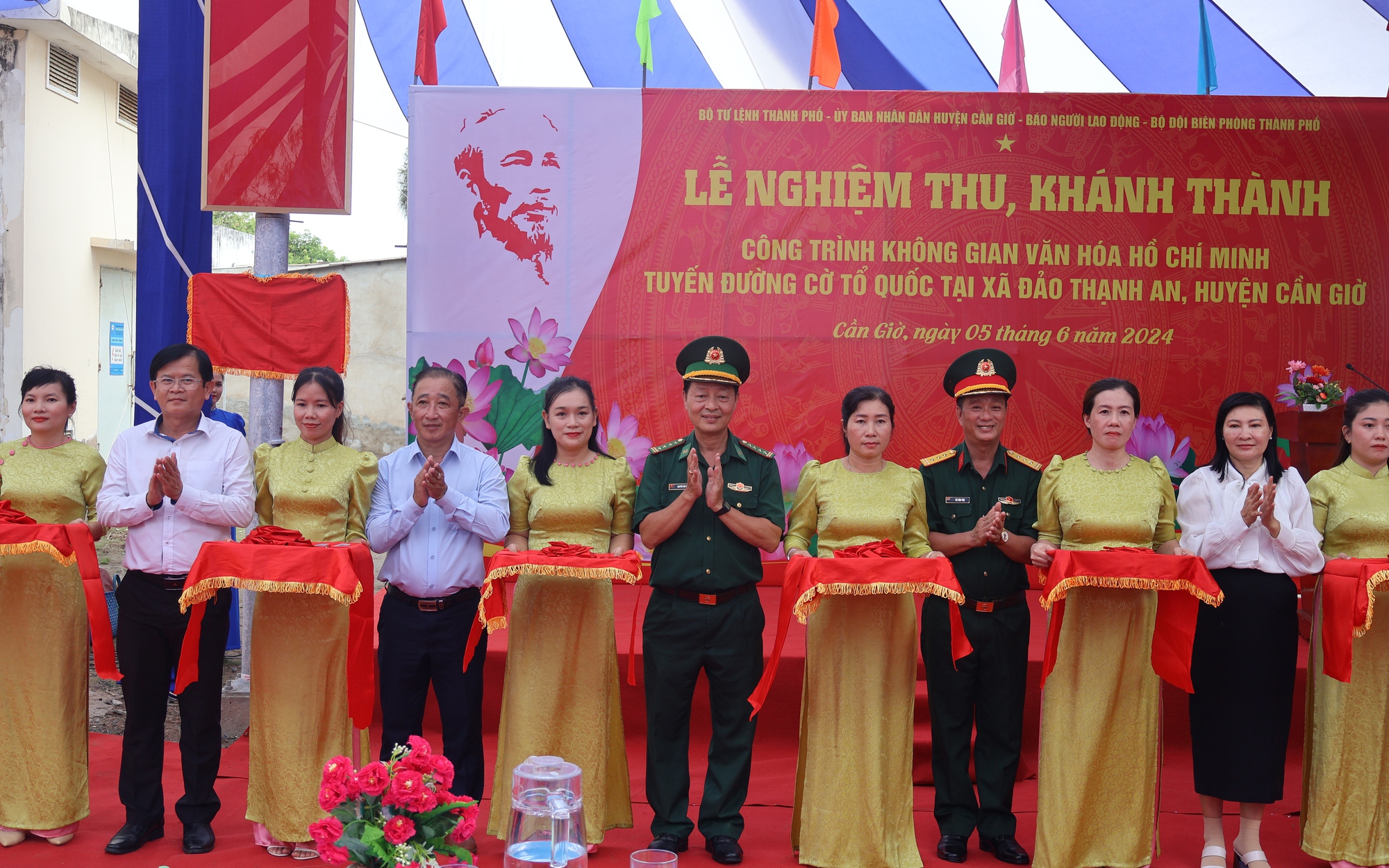 Ra mắt 2 công trình ý nghĩa trên xã đảo Thạnh An