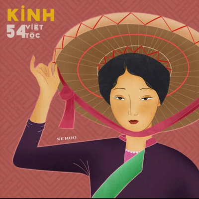 T&aacute;c phẩm t&aacute;i hiện h&igrave;nh ảnh c&ocirc; g&aacute;i d&acirc;n tộc Kinh (Ảnh do nh&acirc;n vật cung cấp)