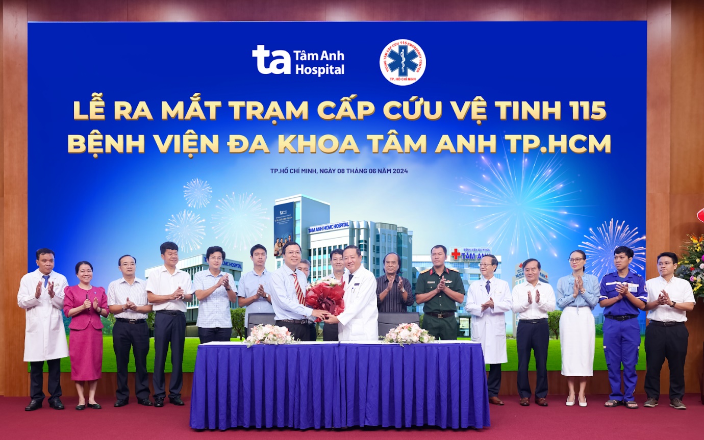 Ra mắt Trạm cấp cứu vệ tinh 115:&nbsp;Bệnh viện T&acirc;m Anh g&oacute;p phần n&acirc;ng cao năng lực cấp cứu đột quỵ- Ảnh 1.