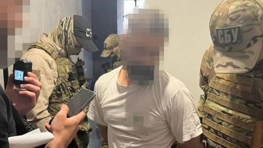 An ninh Ukraine đang bắt giữ một nghi phạm “âm mưu đảo chính”. Ảnh: SBU