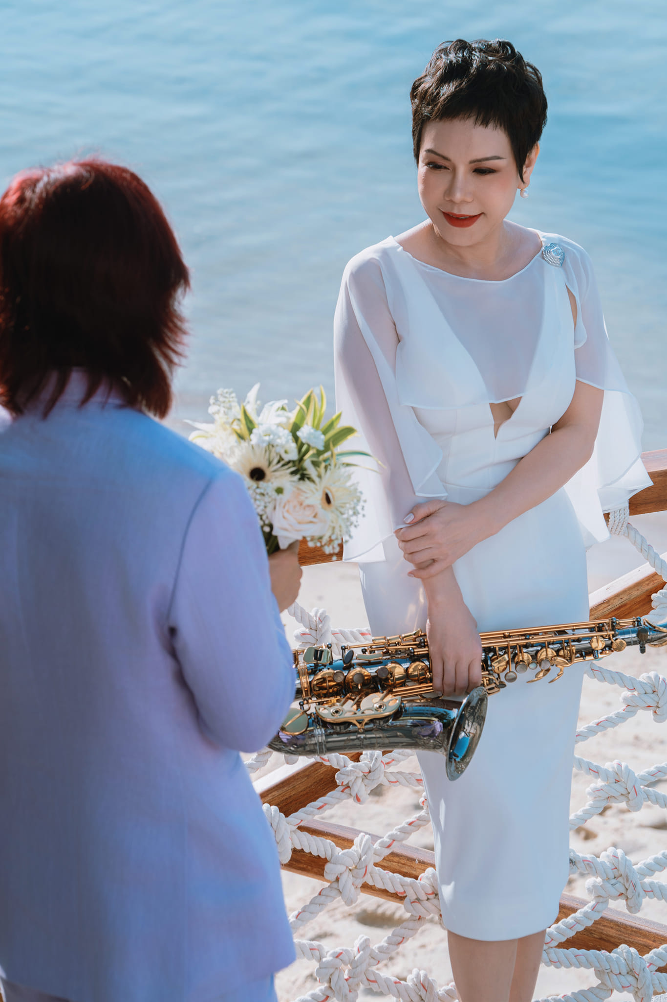 Việt Hương - Hoài Phương "tình tứ" kỷ niệm 18 năm cưới- Ảnh 4.