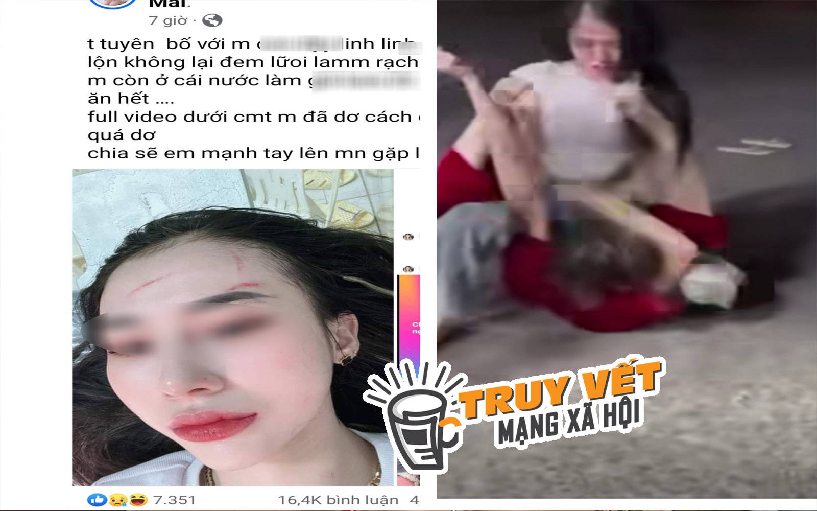 CLIP: Hai cô gái "hỗn chiến", nhiều người không can ngăn mà còn cổ vũ