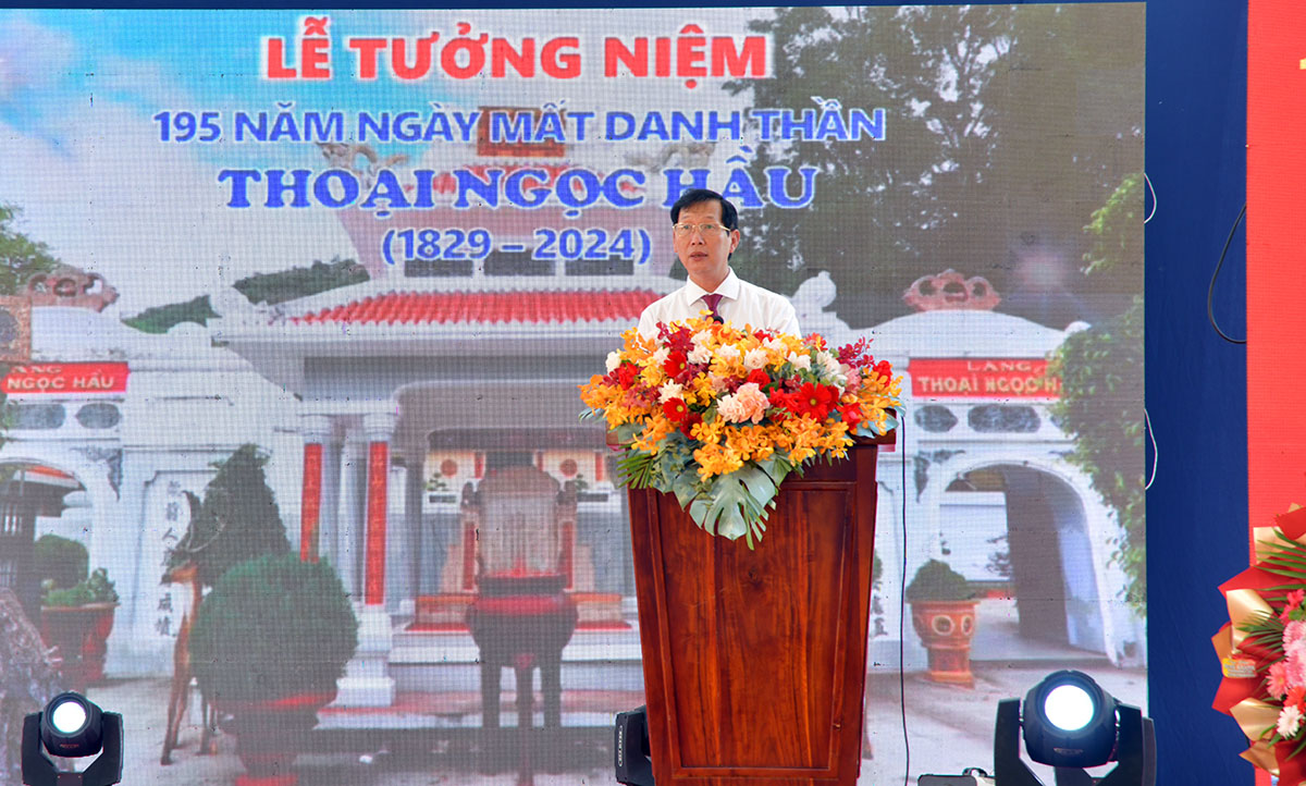 CLIP: An Giang tưởng niệm 195 năm ng&agrave;y mất Danh thần Thoại Ngọc Hầu- Ảnh 3.