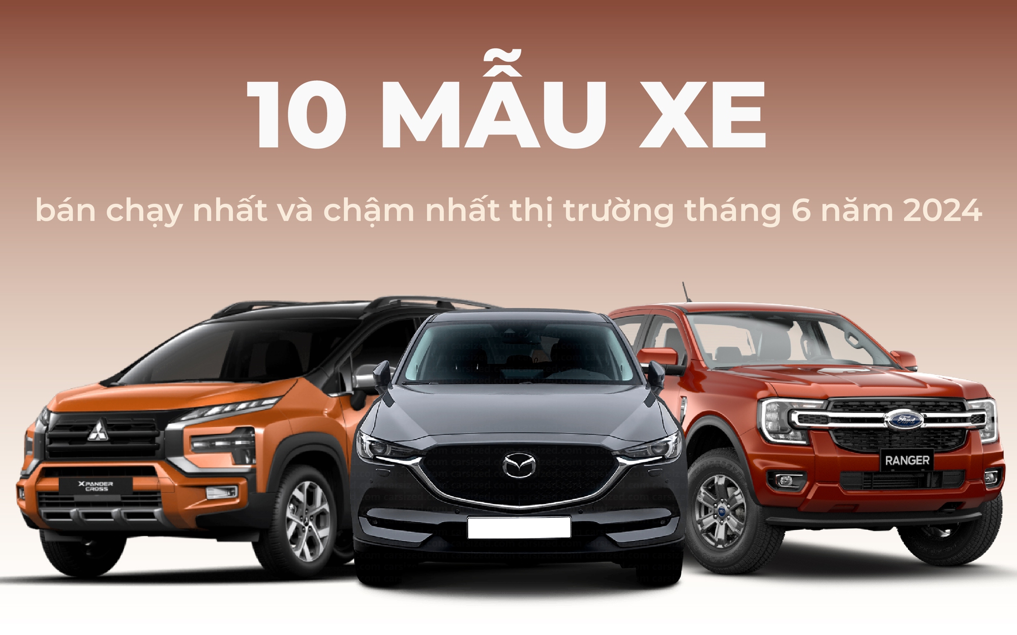 Bất ngờ về hai mẫu xe bán chậm nhất thị trường tháng 6