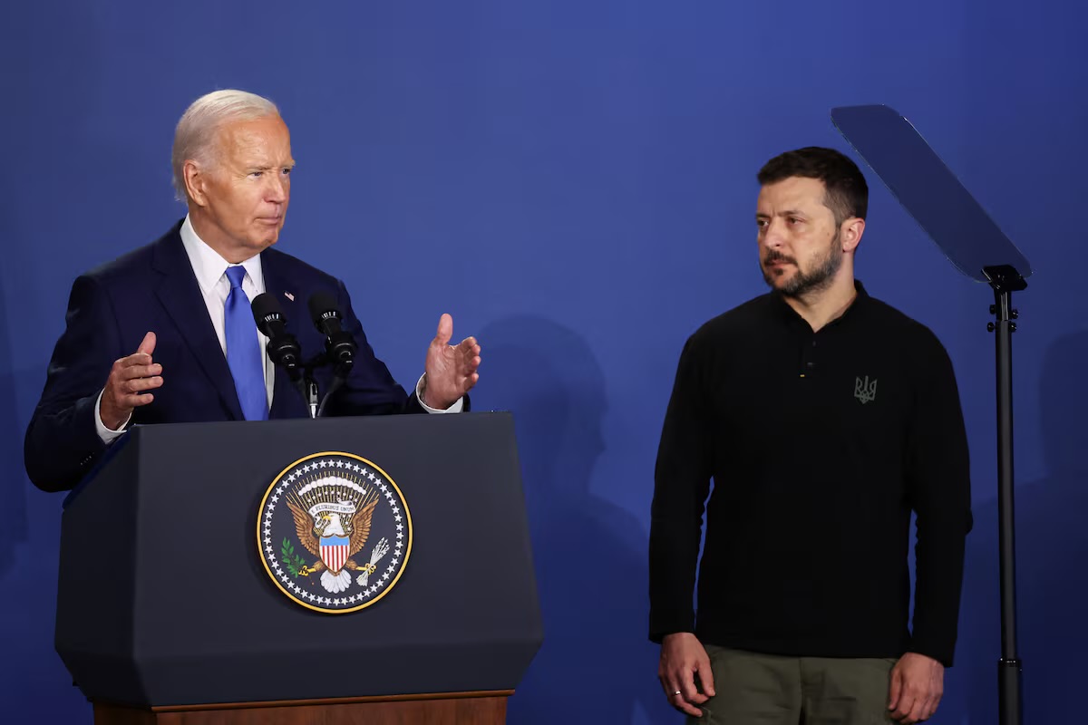 Tổng thống Biden gọi nhầm t&ecirc;n tổng thống Ukraine tại thượng đỉnh NATO - Ảnh 1.