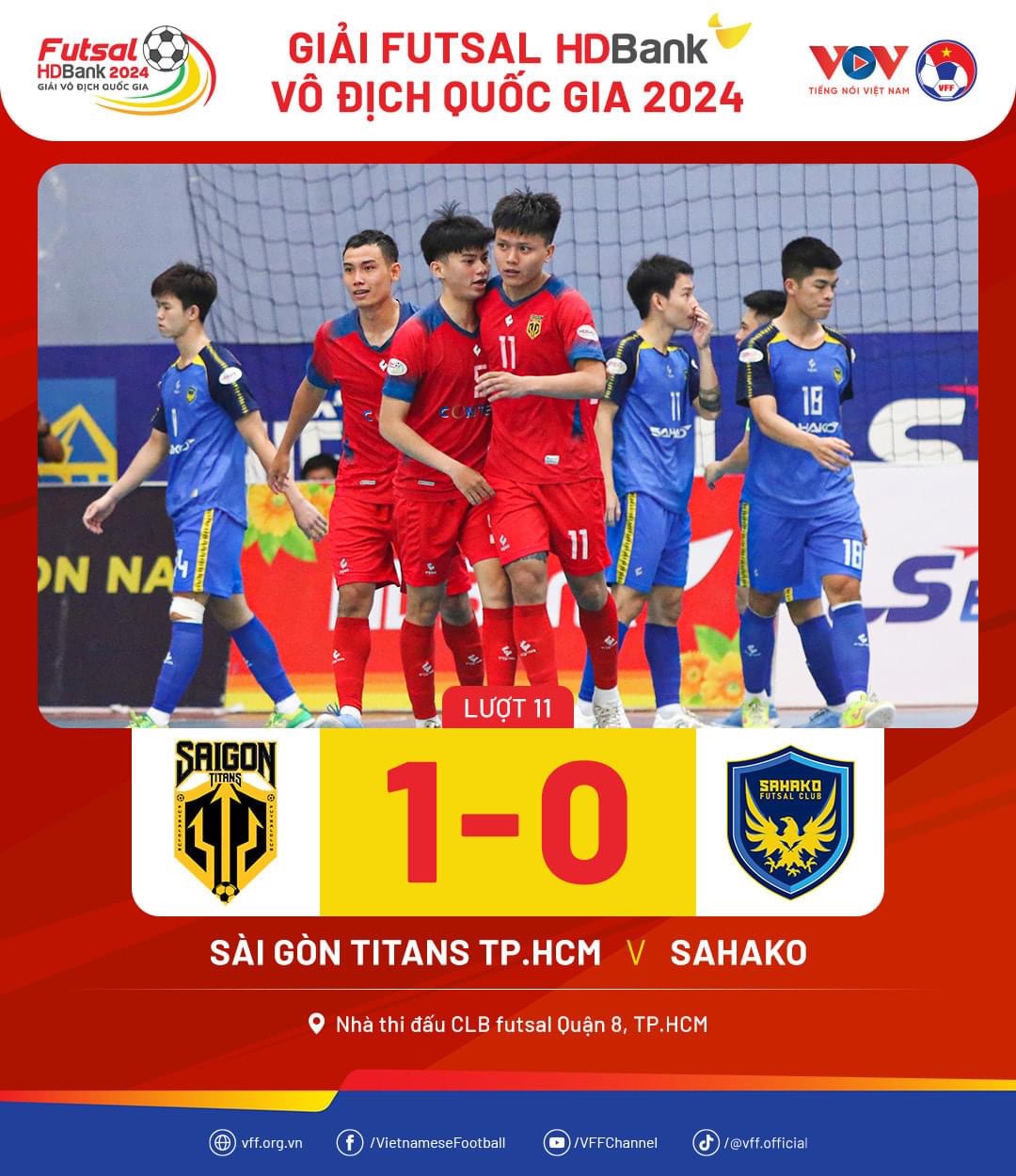 &Aacute; qu&acirc;n g&acirc;y sốc v&ograve;ng  11 giải futsal VĐQG- Ảnh 1.
