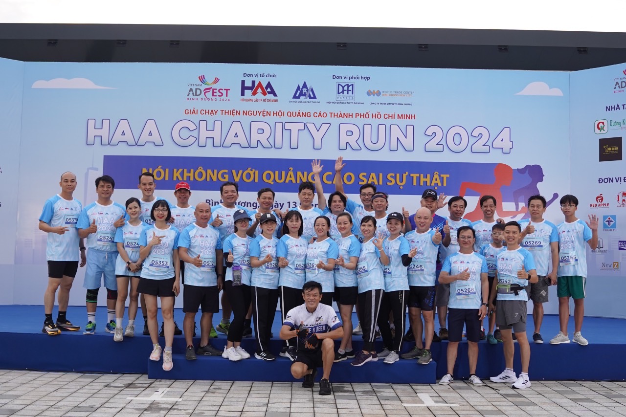 Lan tỏa th&ocirc;ng điệp "N&oacute;i kh&ocirc;ng với quảng c&aacute;o sai sự thật" tại HAA CHARITY RUN 2024- Ảnh 1.