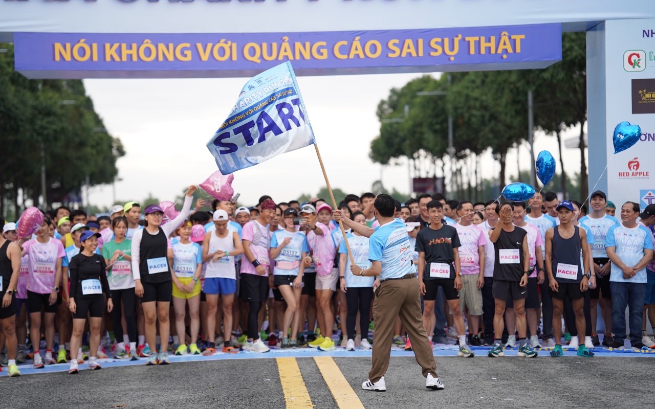 Lan tỏa thông điệp "Nói không với quảng cáo sai sự thật" tại HAA CHARITY RUN 2024