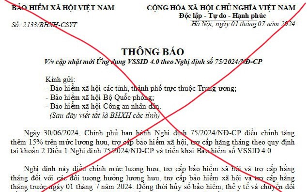 Tái diễn thủ đoạn lừa đảo cập nhật thông tin trên VssID