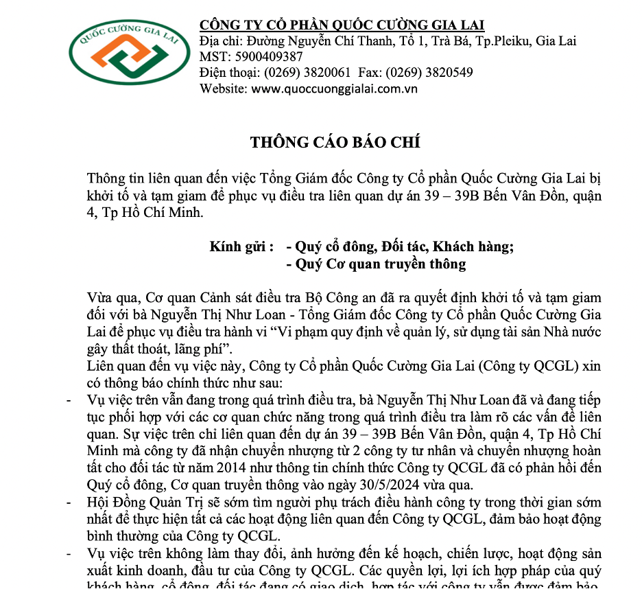 Quốc Cường Gia Lai đang t&igrave;m người điều h&agrave;nh thay b&agrave; Nguyễn Thị Như Loan- Ảnh 1.