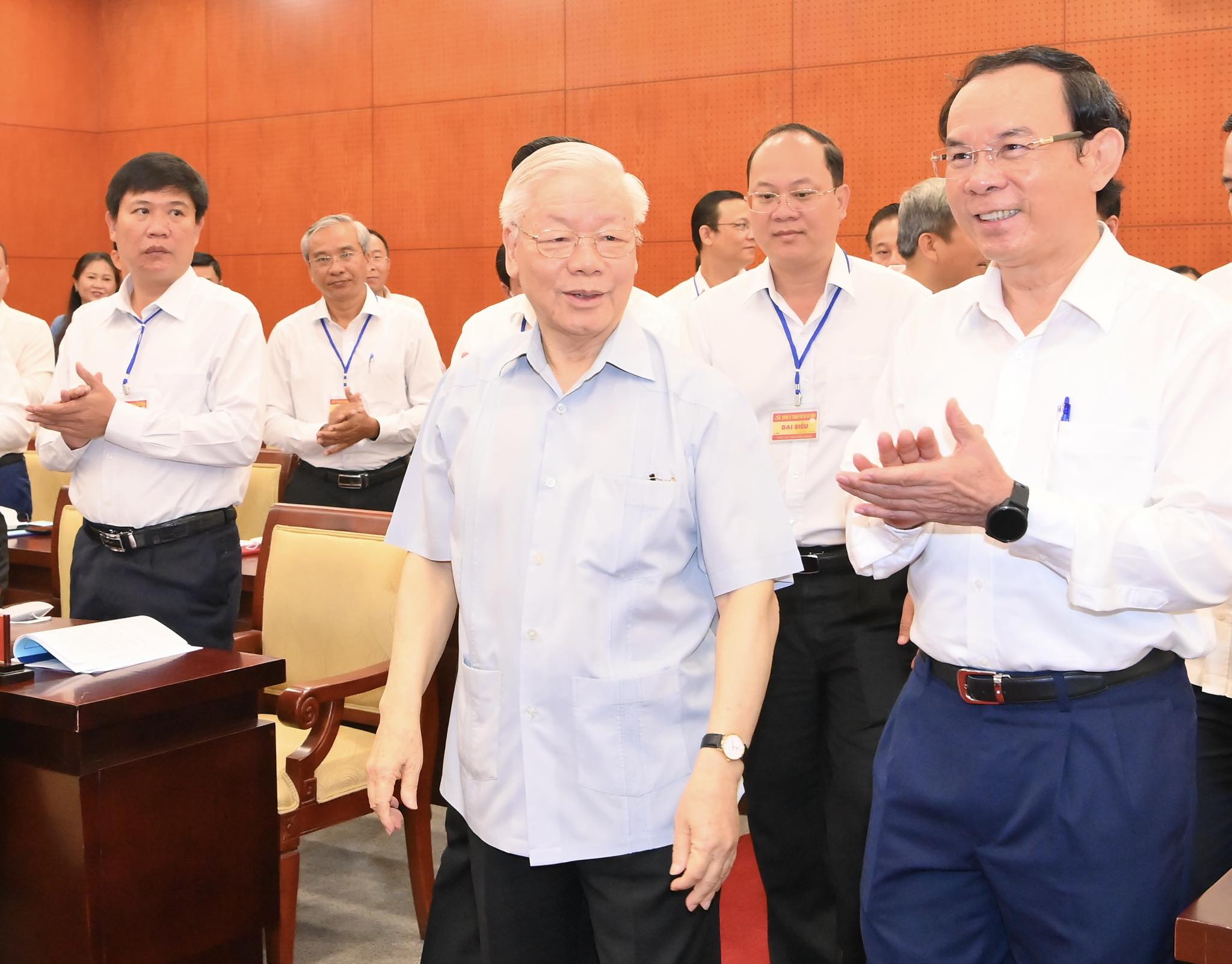 Tổng B&iacute; thư Nguyễn Ph&uacute; Trọng thăm v&agrave; l&agrave;m việc tại TP HCM v&agrave;o ng&agrave;y 23-9-2022 Ảnh: VIỆT DŨNG