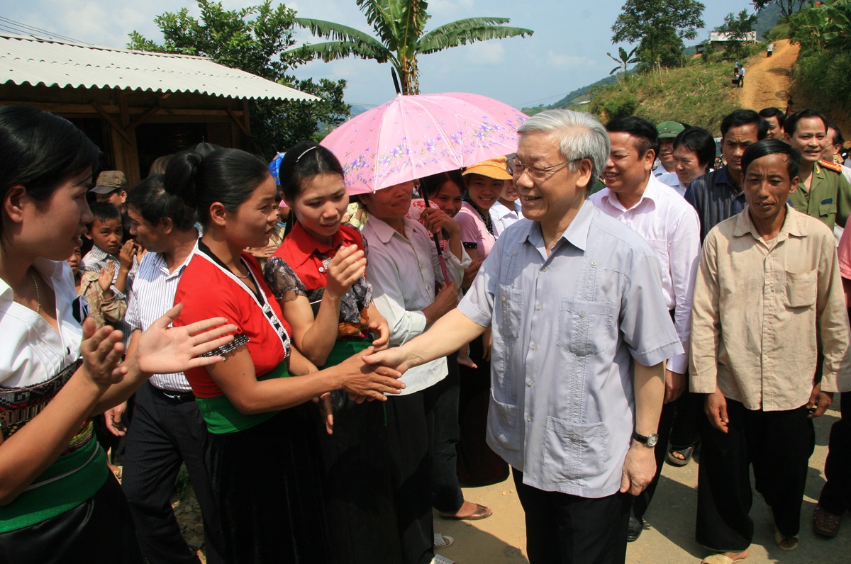 Hình ảnh Tổng Bí thư Nguyễn Phú Trọng gần gũi, bình dị trong những lần về thăm Thanh Hóa- Ảnh 5.