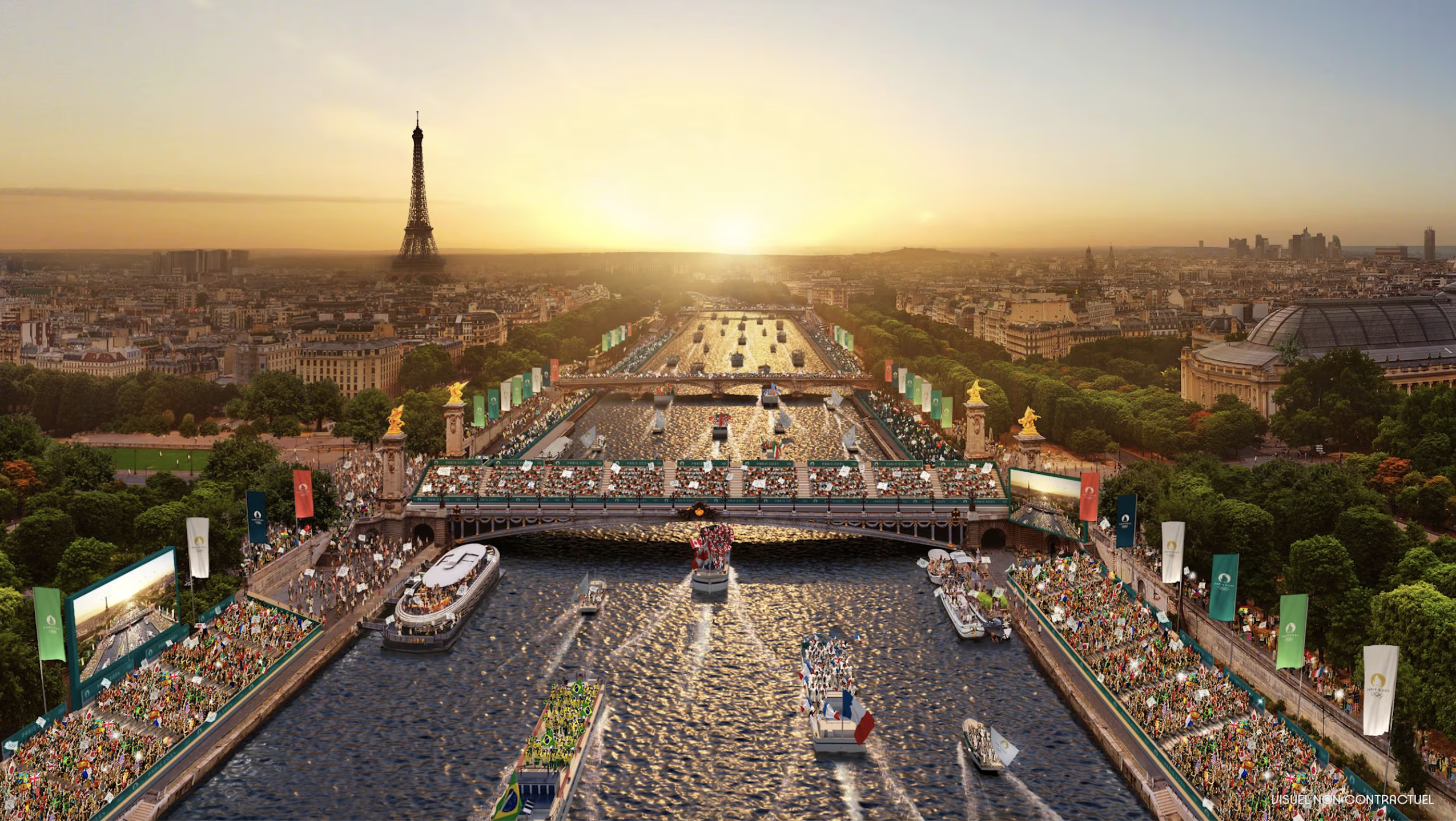 Khai mạc Olympic Paris: Màn diễu hành độc đáo trên sông Seine của 10.500 VĐV- Ảnh 1.