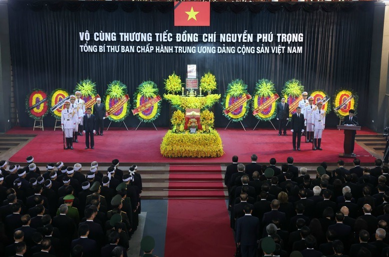 Chủ tịch nước T&ocirc; L&acirc;m: Di sản của Tổng B&iacute; thư Nguyễn Ph&uacute; Trọng sẽ sống m&atilde;i trong lịch sử Việt Nam- Ảnh 1.