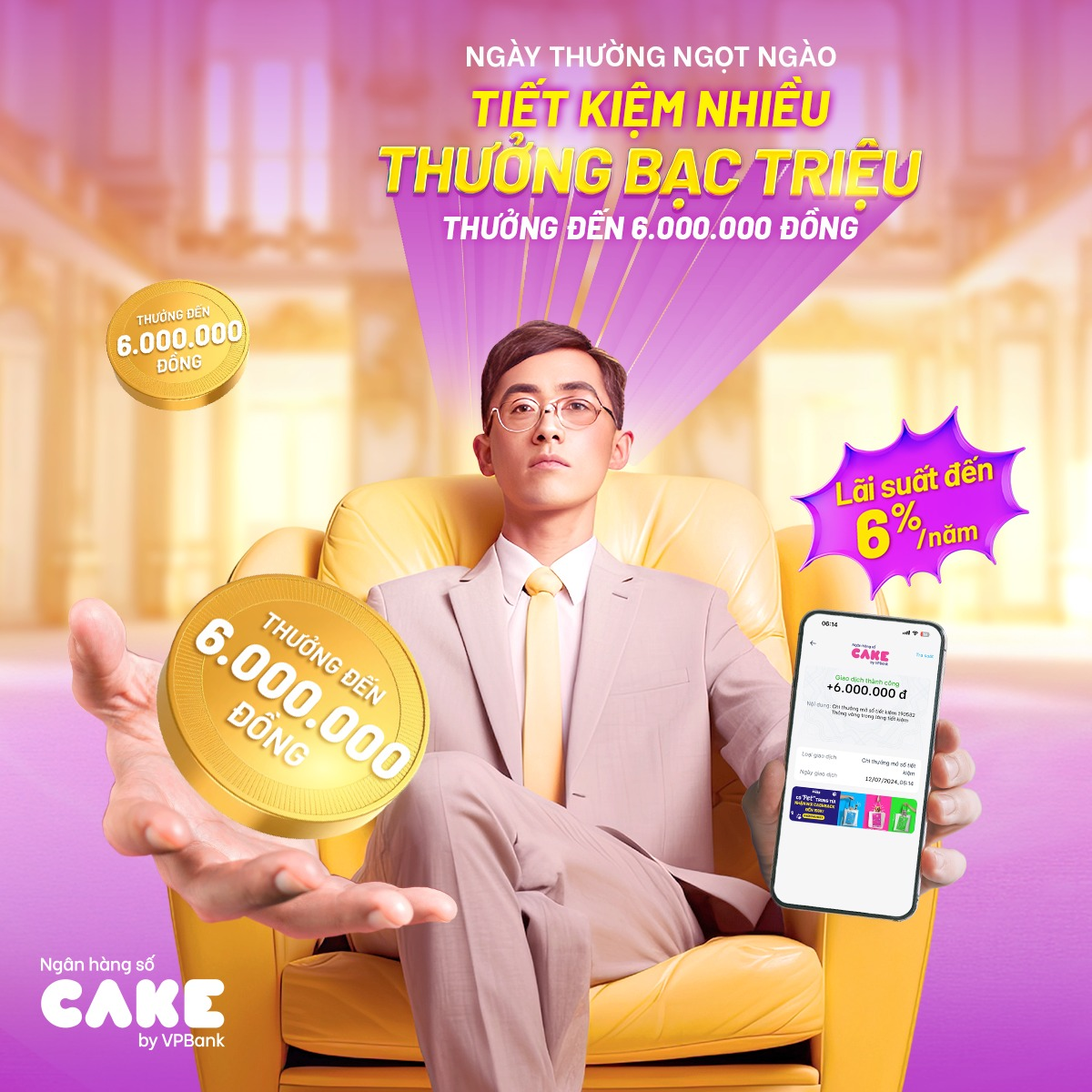 &ldquo;Th&aacute;ng v&agrave;ng tiết kiệm&rdquo; của Ng&acirc;n h&agrave;ng số Cake khuấy động thị trường tiền gửi tiết kiệm- Ảnh 4.