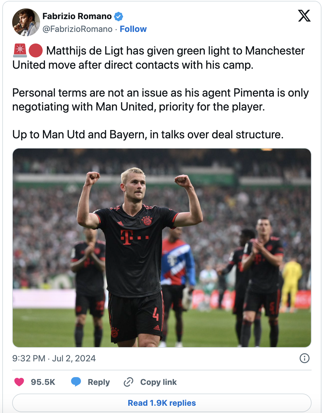 De Ligt đồng ý gia nhập Man United, chờ quyết định từ Bayern Munich- Ảnh 6.