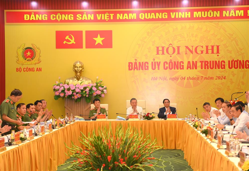 Chủ tịch nước T&ocirc; L&acirc;m dự Hội nghị Đảng ủy C&ocirc;ng an Trung ương- Ảnh 1.