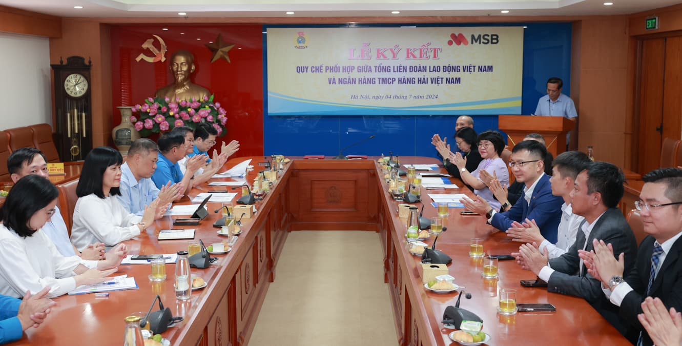 Tổng LĐLĐ Việt Nam v&agrave; MSB k&yacute; quy chế phối hợp nhằm đem lợi &iacute;ch thiết thực cho đo&agrave;n vi&ecirc;n- Ảnh 2.