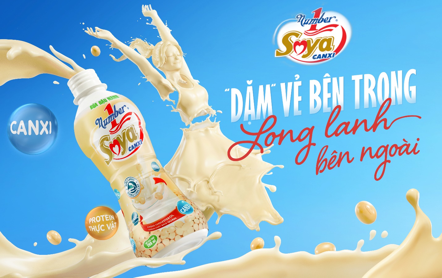 C&ugrave;ng Number 1 Soya Canxi chăm s&oacute;c sức khỏe v&agrave; sắc đẹp ngay từ b&ecirc;n trong- Ảnh 1.