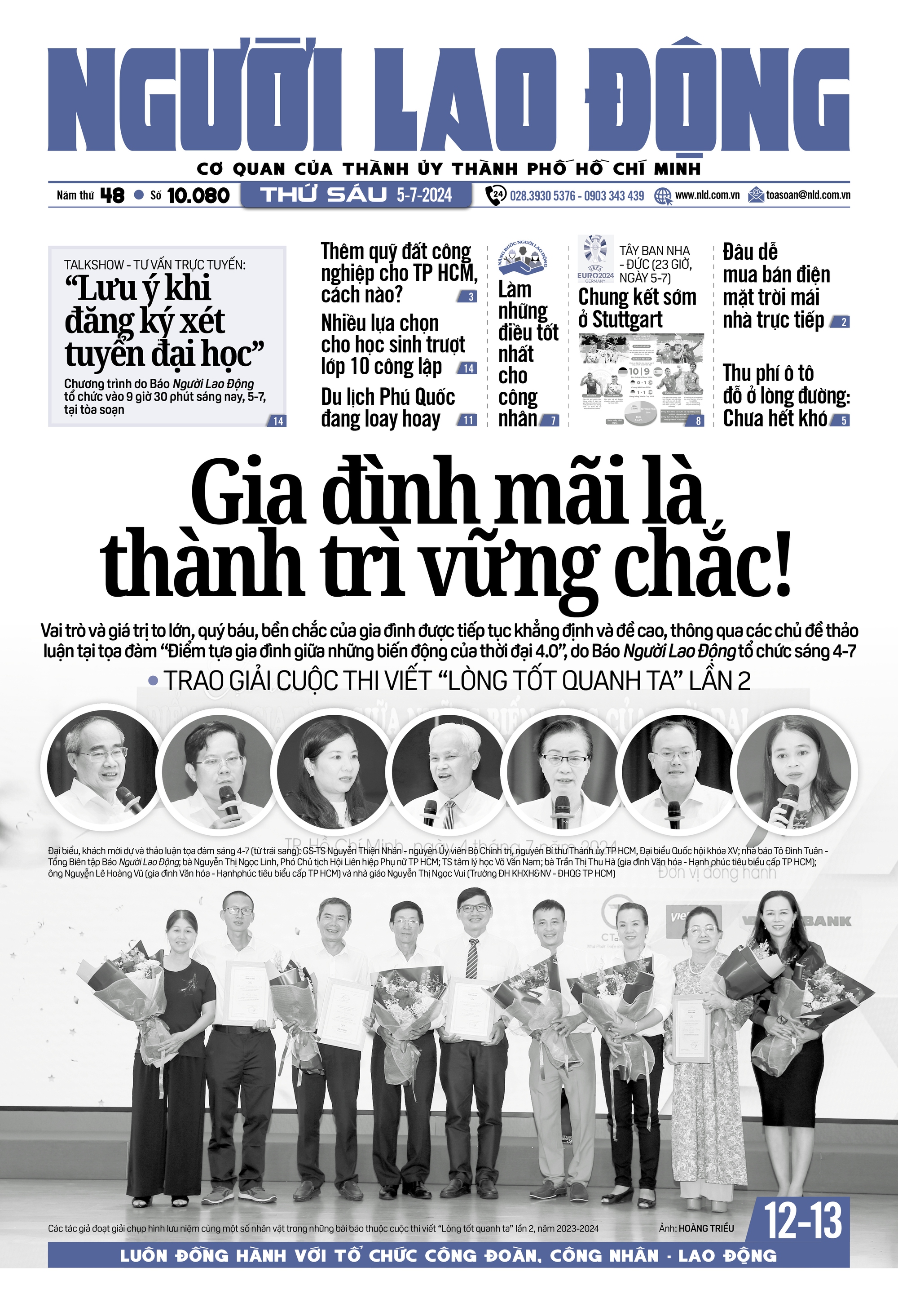 Th&ocirc;ng tin đ&aacute;ng ch&uacute; &yacute; tr&ecirc;n b&aacute;o in Người Lao Động ng&agrave;y 5-7- Ảnh 1.