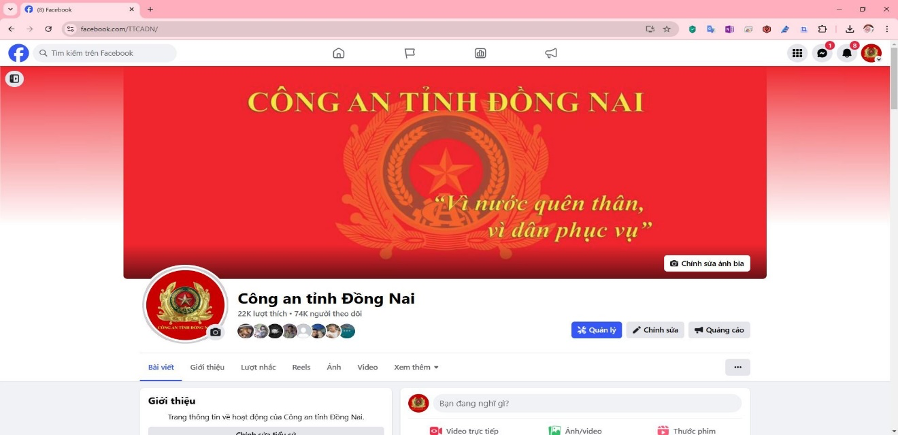 C&ocirc;ng an tỉnh Đồng Nai tiếp nhận th&ocirc;ng tin tố gi&aacute;c qua  Fanpage- Ảnh 1.
