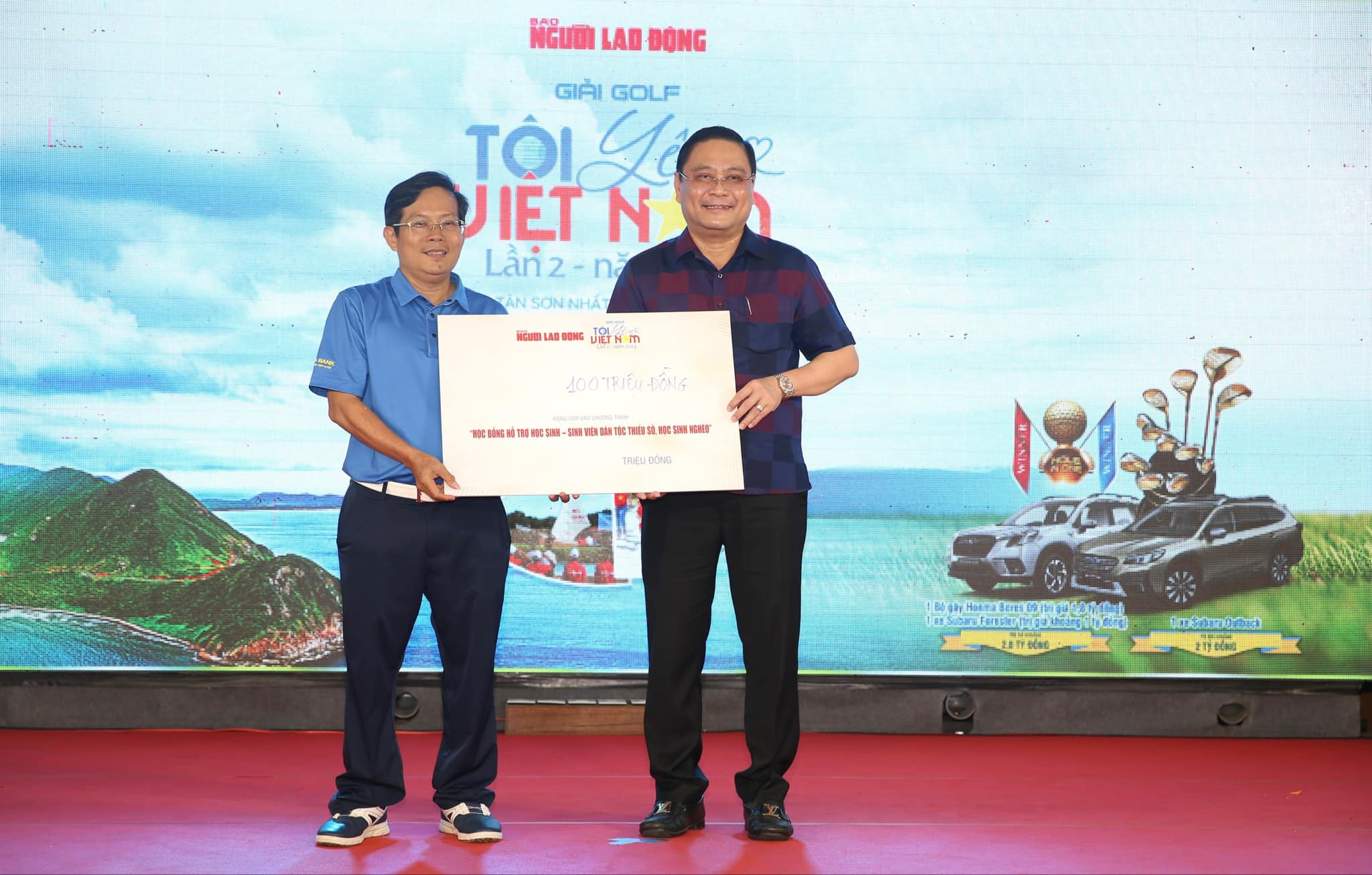 Hơn 200 triệu đồng quy&ecirc;n g&oacute;p hỗ trợ học sinh ngh&egrave;o từ Giải Golf "T&ocirc;i Y&ecirc;u Việt Nam" 2024- Ảnh 5.