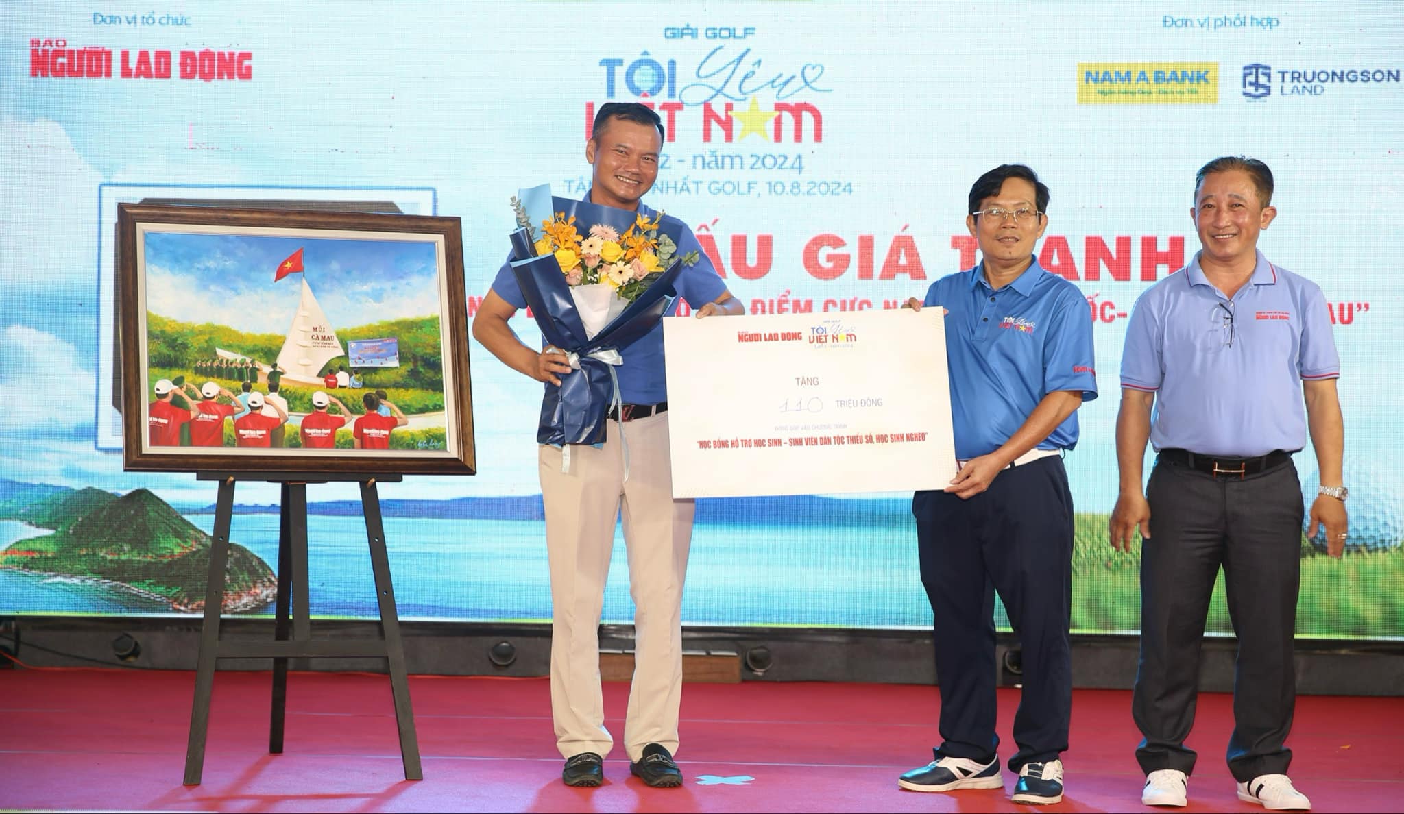 Hơn 200 triệu đồng quy&ecirc;n g&oacute;p hỗ trợ học sinh ngh&egrave;o từ Giải Golf "T&ocirc;i Y&ecirc;u Việt Nam" 2024- Ảnh 1.