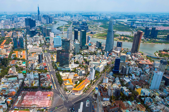 TP HCM đặt mục ti&ecirc;u l&agrave; đ&ocirc; thị toàn c&acirc;̀u, văn minh, hiện đại, nghĩa tình, phát tri&ecirc;̉n ngang t&acirc;̀m các đô thị lớn trên th&ecirc;́ giới  Ảnh: HO&Agrave;NG TRIỀU