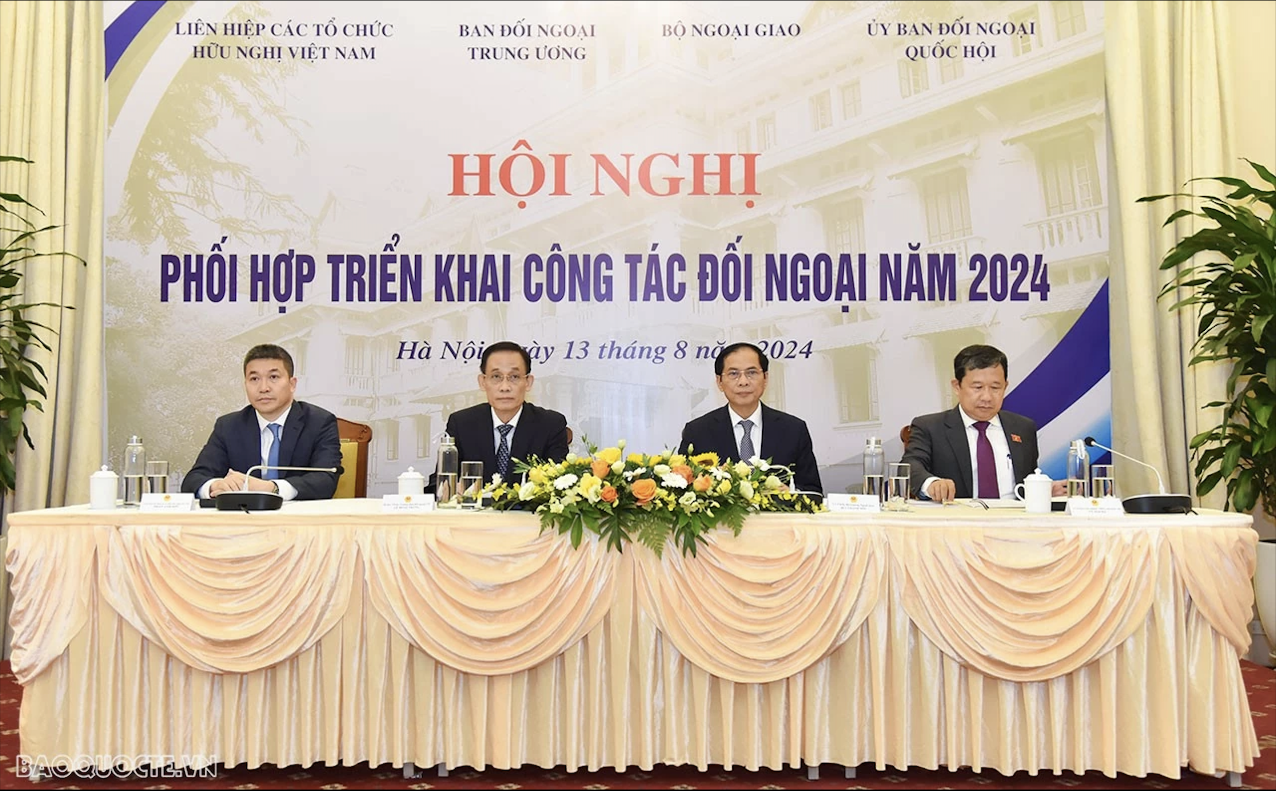 Hội nghị "4 b&ecirc;n" phối hợp triển khai c&ocirc;ng t&aacute;c đối ngoại năm 2024- Ảnh 1.
